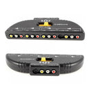 Game Splitter Selector Box Audio Video Switcher 4-Way RCA AV Remote Sel VFR