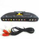 Game Splitter Selector Box Audio Video Switcher 4-Way RCA AV Remote Sel VFR
