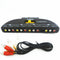 Game Splitter Selector Box Audio Video Switcher 4-Way RCA AV Remote Sel VFR