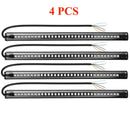 4Flexible Motorcycle LED Strip 48LED Tail Brake Stop Turn Signal Running Lights