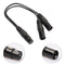30cm Y-Splitter Female Jack to Dual 2 Male Plug Audio Adapter Audio Cab SHF