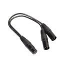 30cm Y-Splitter Female Jack to Dual 2 Male Plug Audio Adapter Audio Cab SHF