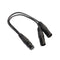 30cm Y-Splitter Female Jack to Dual 2 Male Plug Audio Adapter Audio Cab SHF