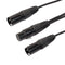 30cm Y-Splitter Female Jack to Dual 2 Male Plug Audio Adapter Audio Cab SHF