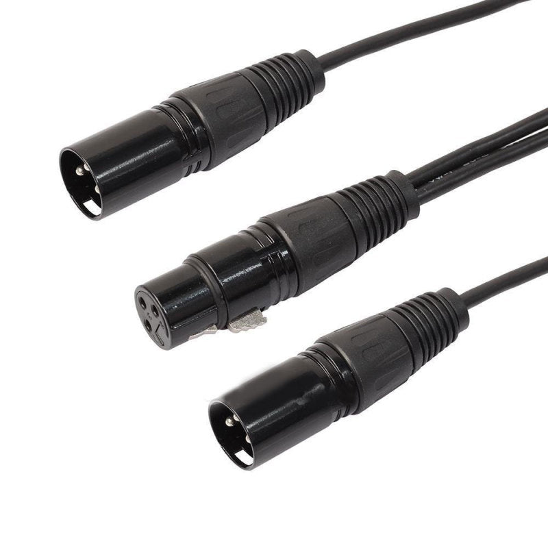30cm Y-Splitter Female Jack to Dual 2 Male Plug Audio Adapter Audio Cab SHF