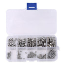 Lot 200PCS M3-M8 Stainless Steel Hex Socket Set Screw Grub Screws Cup Assortment