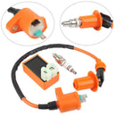 Racing CDI+Spark Plug+ Ignition Coil For Gy6 125cc 150c 4-stroke Scooter Part