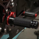 Universal Motorcycle CNC Footrests Footpeg Pedals For Racing Rearsets Re IED