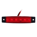 Lot 10x 12V 6 LED Side Marker Indicators Light Lamp Bar Truck Trailer Lorry Red