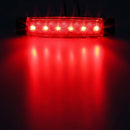 Lot 10x 12V 6 LED Side Marker Indicators Light Lamp Bar Truck Trailer Lorry Red