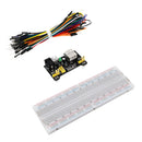830 Point Solderless Breadboard 65Pcs Jumper Cable MB-102 Power Supply  KBQ