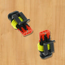 10 Kits 2 Pin Way Sealed Waterproof Electrical Wire Connector Plug Car Auto FGR
