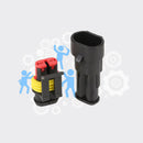 5 Sets 2 Pin Way Sealed Waterproof Electrical Wire Connector Plug Car Auto Set