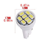 50x T10 White 8 SMD LED Car Side Wedge Interior Light Bulbs 1206 2825 1 GYK