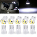 50x T10 White 8 SMD LED Car Side Wedge Interior Light Bulbs 1206 2825 1 GYK
