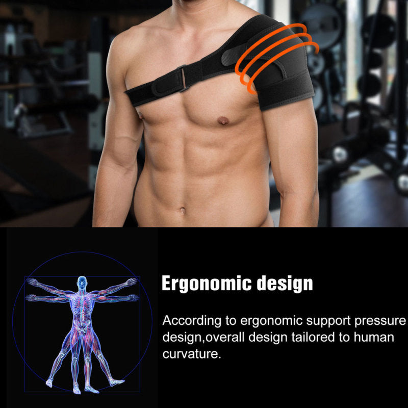 Adjustable Shoulder Support Brace Adjustable Strap Dislocation Arthritis Pain