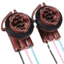 2pc 3157 4157 Bulb Soc Brake Turn Signal Light Harness Wire Plug Connect BJT