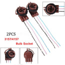 2pc 3157 4157 Bulb Soc Brake Turn Signal Light Harness Wire Plug Connect BJT