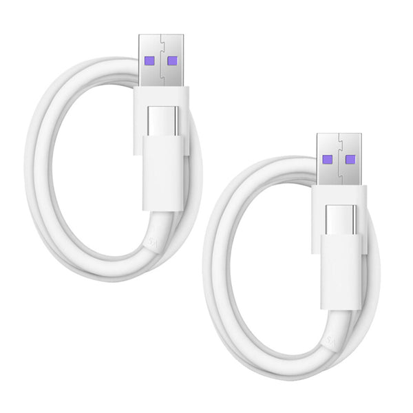2pcs Fast Charging USB C Cable 5A Super Charge USB Type C For Huawei P20/ RRI