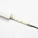 2pcs 60CM LED White Car Daytime Running Lamp Strip Light Flexible Soft Tube AYM