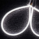 2pcs 60CM LED White Car Daytime Running Lamp Strip Light Flexible Soft Tube AYM