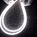 2pcs 60CM LED White Car Daytime Running Lamp Strip Light Flexible Soft Tube AYM