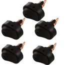 Lot 5Pcs Blue LED Light 12V 30A Car Boat Auto Rocker SPST Toggle ON/OFF Switch