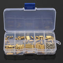 270pcs/Set M2 Brass Spacers Standoff Circuit Board PCB Nut Screw Kit  vcf