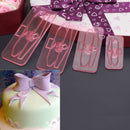 4Pcs Bows Icing Cupcake Decorating Mold Embosser Mould New Hot