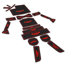 Fit Jeep Wrangler JL Accessories Door Mats Gate Slot Mat Cup Pads Red 19x ZHY