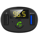 Car Bluetooth Kit FM Transmitter Wireless Radio Adapter USB Charger MP3 UJL WWV