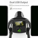 Car Bluetooth Kit FM Transmitter Wireless Radio Adapter USB Charger MP3 UJL WWV