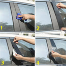 set window pillar posts trim cover molding for mazda 3 axela 2014-2015 2016 2017