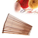 36x/set 2mm-10mm Carbonize Bamboo Single Pointed Crochet Knitting Needles OLQ