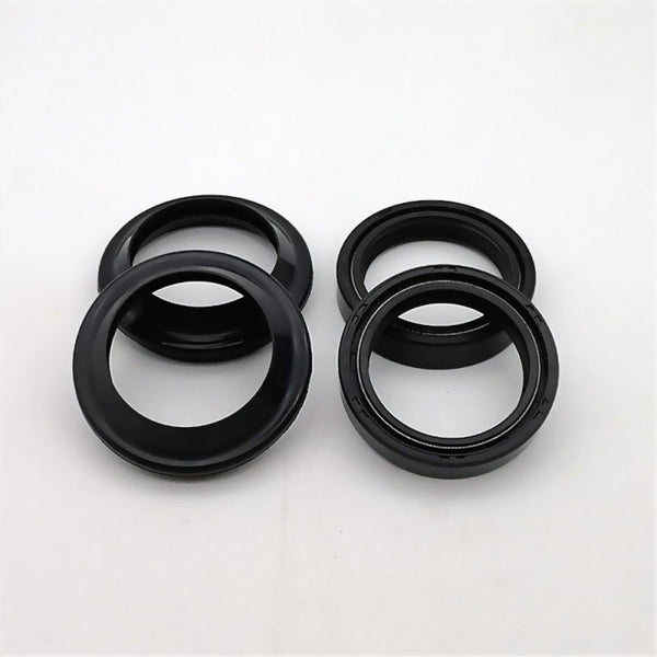 4pcs Black 41x54x11mm Motorcycle ATV Front Fork Damper Absorber Oil&Dus UVI