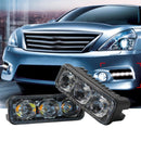 2x 3LED White High Power Car DRL Daytime Running Light Fog Lamp Universal  IJF