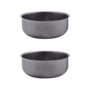 2x Titanium Pot Titanium Water Mug Cup Round Wine Cup Outdoor Camping P SFO
