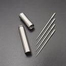 4x Reusable Non-toxic Titanium Toothpick + 1 Holder Case Box EDC Outdoor Tool