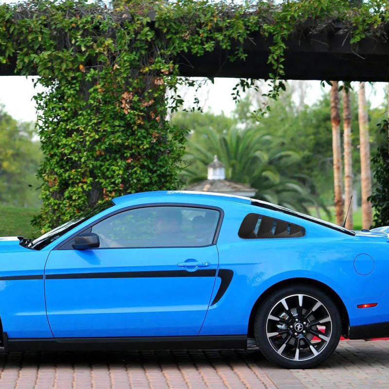2x Quarter Side Window Louvers Scoop Cover Vent For 2005-2014 Ford Mustang YM