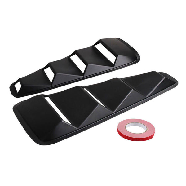 2x Quarter Side Window Louvers Scoop Cover Vent For 2005-2014 Ford Mustang YM