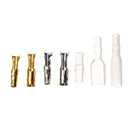 100 Kits 3.9mm Motorcycle Brass Bullet Connectors Male & Female Wire Ter PAB