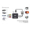 Composite AV CVBS 3RCA to HDMI Video Converter Upscaler with Power Adapter NUF