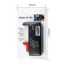Digital LCD Battery Test Volt Checker For 9V 1.5V AA AAA Cell BT-168D E COT
