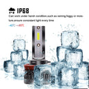 2pcs H11 H9 H8 80W 16000LM LED Headlight Bulb Kit Beam Light 6000K IP68 OAO
