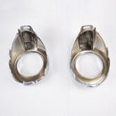 2Pc For 12-14 Ford Focus 3 Mk3 Chrome Front Fog Light Cover Trim Bezel Ri KJO
