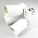 3 E27 Light Bulb Socket to AC Wall Outlet Plug Adapter On/Off Switch Whi HQY