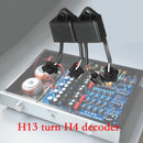 2X H13 To H4 Anti-Flicker Decoder Round LED Headlight Kit For Jeep Wran WFH