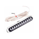 2x LED Motorcycle Flowing Water Turn Signal Amber Light License Plate Tail Lamp