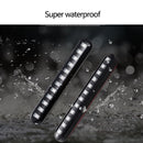 2x LED Motorcycle Flowing Water Turn Signal Amber Light License Plate Tail Lamp