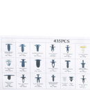 435x Car Retainer Push Pin Rivet Fasteners Trim Moulding Clip Assortmen AAZ